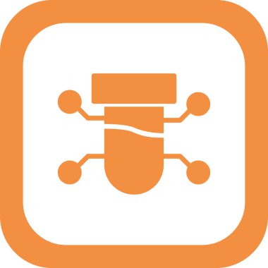 Bilim ve teknoloji konsepti ikonu. vektör illüstrasyon sembolü.