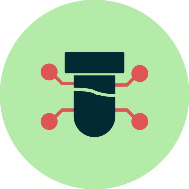 Bilim ve teknoloji konsepti ikonu. vektör illüstrasyon sembolü.