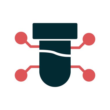 Bilim ve teknoloji konsepti ikonu. vektör illüstrasyon sembolü.