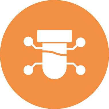 Bilim ve teknoloji konsepti ikonu. vektör illüstrasyon sembolü.