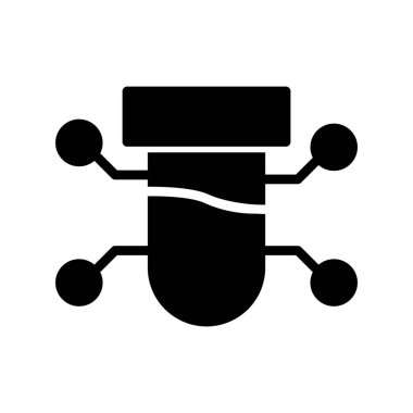 Bilim ve teknoloji konsepti ikonu. vektör illüstrasyon sembolü.