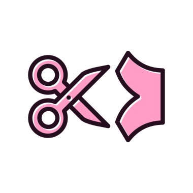 makas simgesi, vektör illüstrasyonunu kes