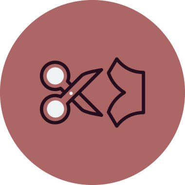 makas simgesi, vektör illüstrasyonunu kes