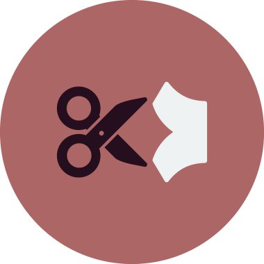 makas simgesi, vektör illüstrasyonunu kes