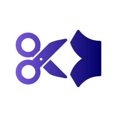 makas simgesi, vektör illüstrasyonunu kes