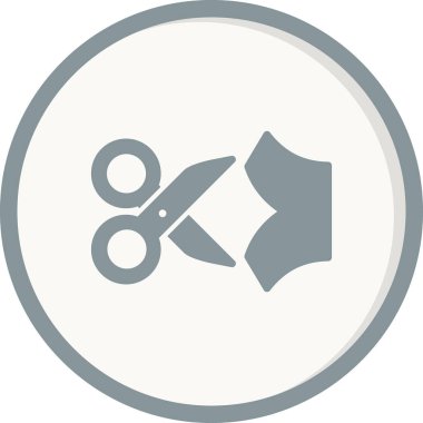 makas simgesi, vektör illüstrasyonunu kes