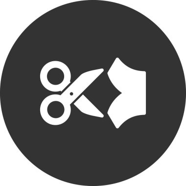 makas simgesi, vektör illüstrasyonunu kes