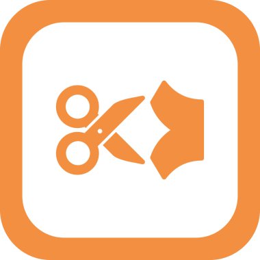 makas simgesi, vektör illüstrasyonunu kes