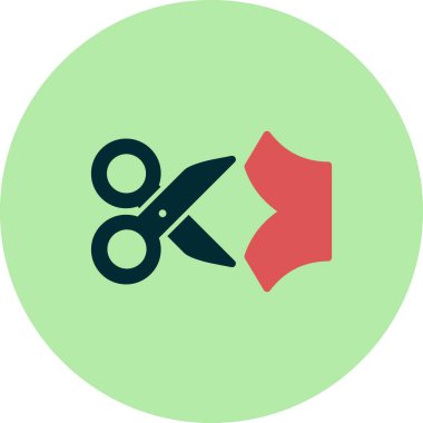 makas simgesi, vektör illüstrasyonunu kes