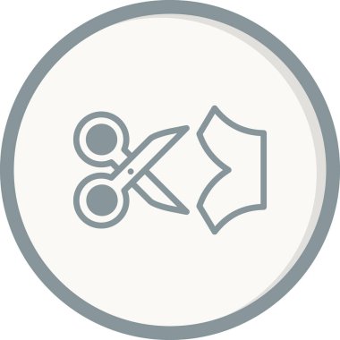 makas simgesi, vektör illüstrasyonunu kes