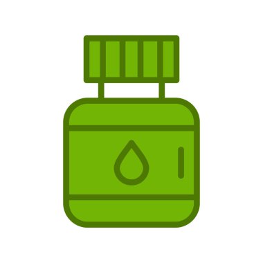 mürekkep kavanozu simgesi, vektör illüstrasyonu