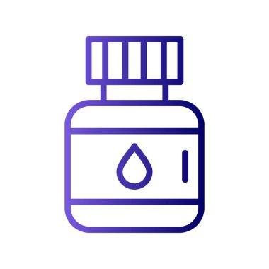 mürekkep kavanozu simgesi, vektör illüstrasyonu