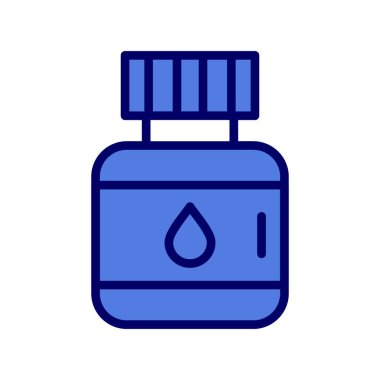 mürekkep kavanozu simgesi, vektör illüstrasyonu