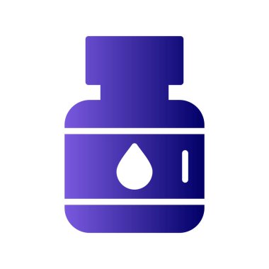 mürekkep kavanozu simgesi, vektör illüstrasyonu