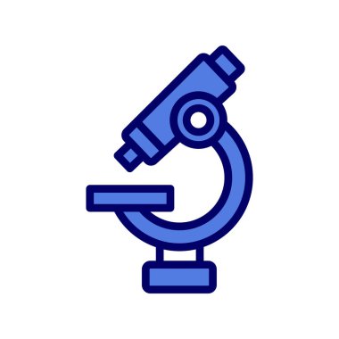 mikroskop simgesi, vektör illüstrasyonu