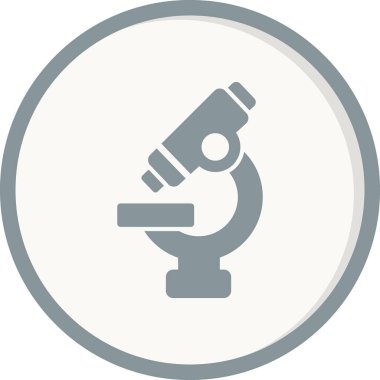 mikroskop simgesi, vektör illüstrasyonu