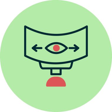 Panoramik görünüm vektör simgesi 