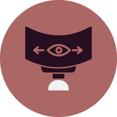 Panoramik görünüm vektör simgesi 