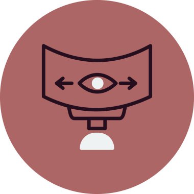 Panoramik görünüm vektör simgesi 