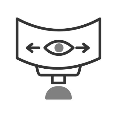 Panoramik görünüm vektör simgesi 