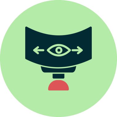 Panoramik görünüm vektör simgesi 