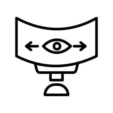 Panoramik görünüm vektör simgesi 