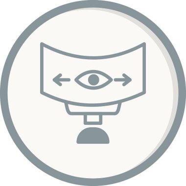 Panoramik görünüm vektör simgesi 