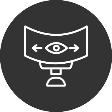 Panoramik görünüm vektör simgesi 