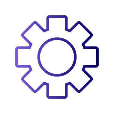 Cog simgesi, vektör illüstrasyonu ayarlanıyor