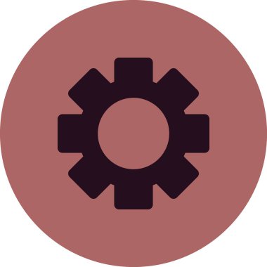 Cog simgesi, vektör illüstrasyonu ayarlanıyor