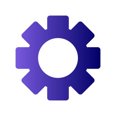 Cog simgesi, vektör illüstrasyonu ayarlanıyor