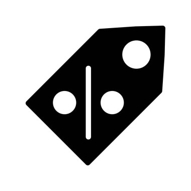 Fiyat yüzde etiketi. Web simgesi basit vektör illüstrasyonu