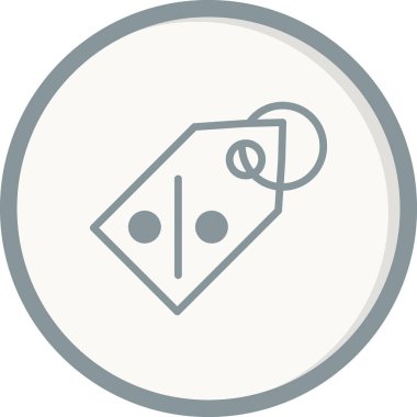 Fiyat yüzde etiketi. Web simgesi basit vektör illüstrasyonu