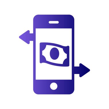 Cep telefonu simgesi, vektör illüstrasyonu