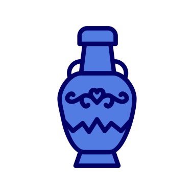 Dekoratif kavanoz simgesinin vektör çizimi