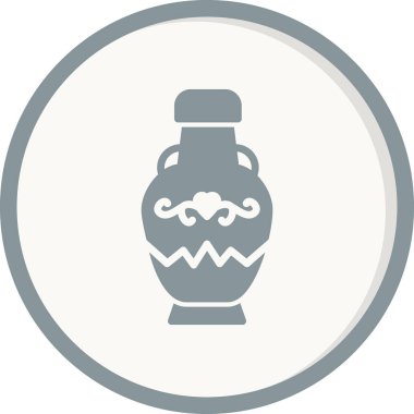 Dekoratif kavanoz simgesinin vektör çizimi