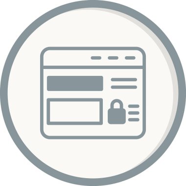 Web sitesi modern simgesinin vektör illüstrasyonu