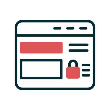 Web sitesi modern simgesinin vektör illüstrasyonu