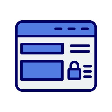 Web sitesi modern simgesinin vektör illüstrasyonu