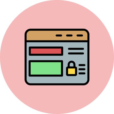 Web sitesi modern simgesinin vektör illüstrasyonu