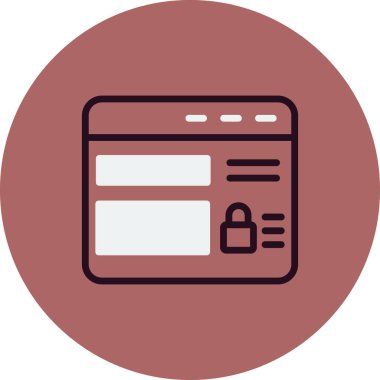 Web sitesi modern simgesinin vektör illüstrasyonu