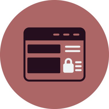 Web sitesi modern simgesinin vektör illüstrasyonu