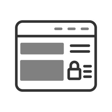 Web sitesi modern simgesinin vektör illüstrasyonu