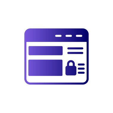 Web sitesi modern simgesinin vektör illüstrasyonu