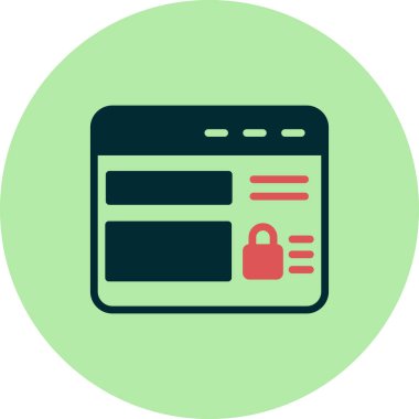 Web sitesi modern simgesinin vektör illüstrasyonu