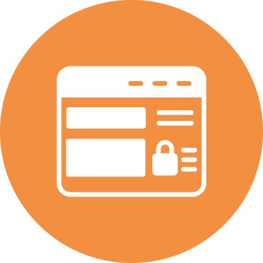 Web sitesi modern simgesinin vektör illüstrasyonu