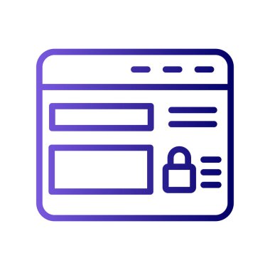 Web sitesi modern simgesinin vektör illüstrasyonu