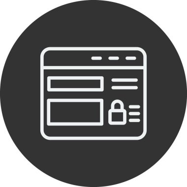 Web sitesi modern simgesinin vektör illüstrasyonu