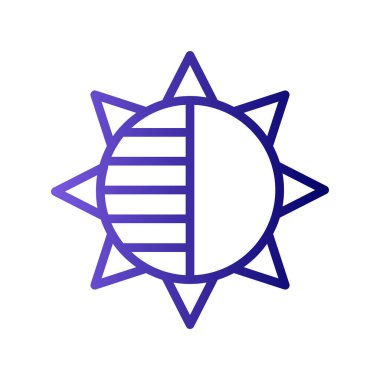 Bir yıldız simgesinin vektör illüstrasyonu