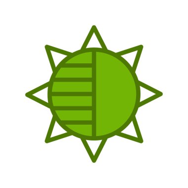 Bir yıldız simgesinin vektör illüstrasyonu